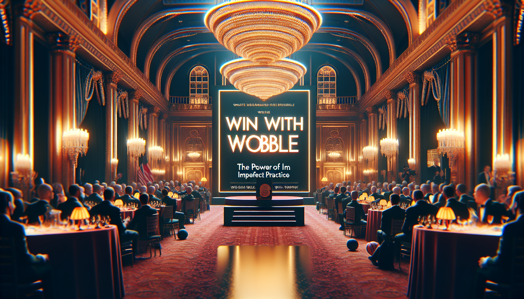 Illustration for 'Win with Wobble: The Power of Imperfect Practice' in Community & Insights category in photorealistic style