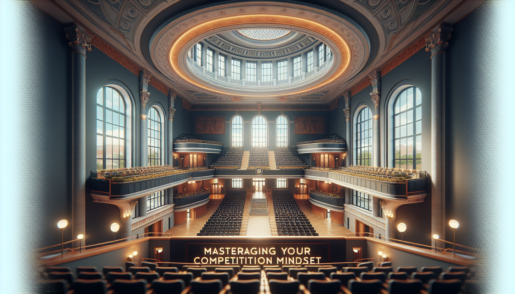 Illustration for 'Mastering Your Competition Mindset: From Doubt to Dominance' in Preparation Tips category in photorealistic style