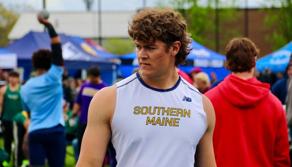 Ryker Paradis Claims Discus Title as Southern Maine Men's Track & Field Achieves Historic Seventh Place at NEICAAA Championships