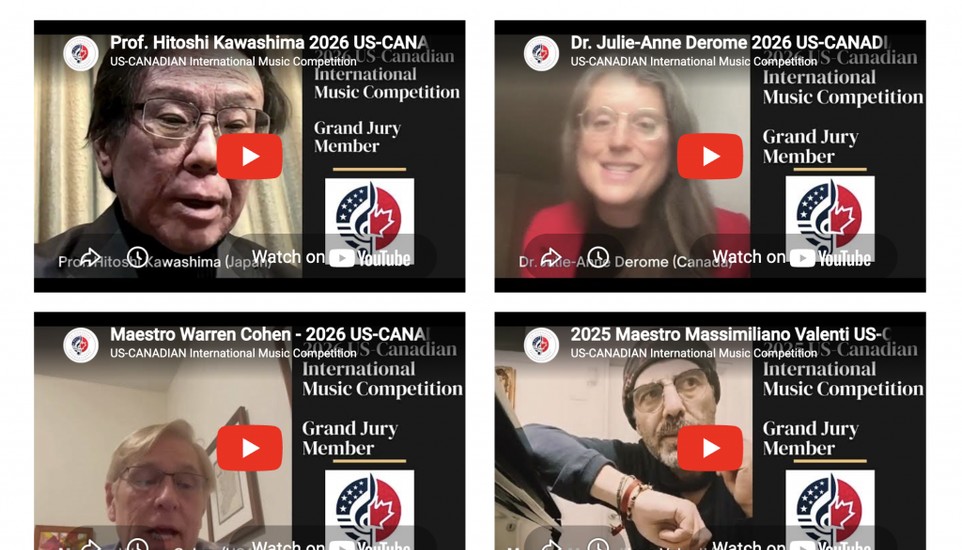 US-Canadian International Music Competition Announces 2026 Final Round Winners, Yichun Sheng Claims Absolute Platinum Medal
