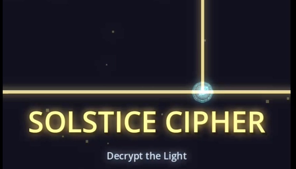 Fanioz Unveils 'Solstice Cipher' Puzzle Game from June Solstice Game Jam