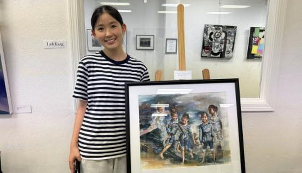 Representative Mark DeSaulnier Welcomes 2026 Congressional Art Competition Winner Claire Lu to U.S. Capitol